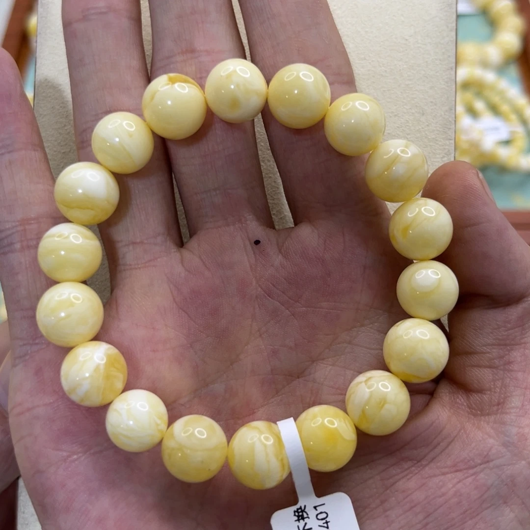 琥珀未镶嵌手链11.9mm手串