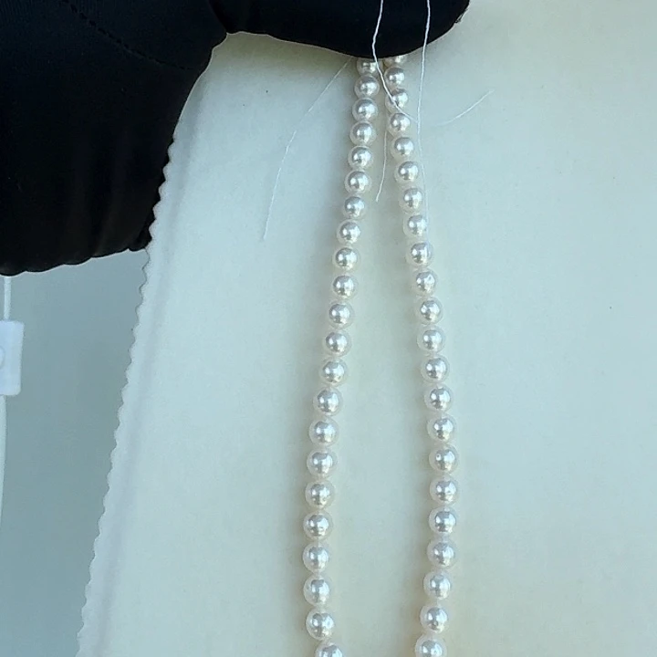 淡水珍珠银S925镶嵌颈饰7.5-8.5mm