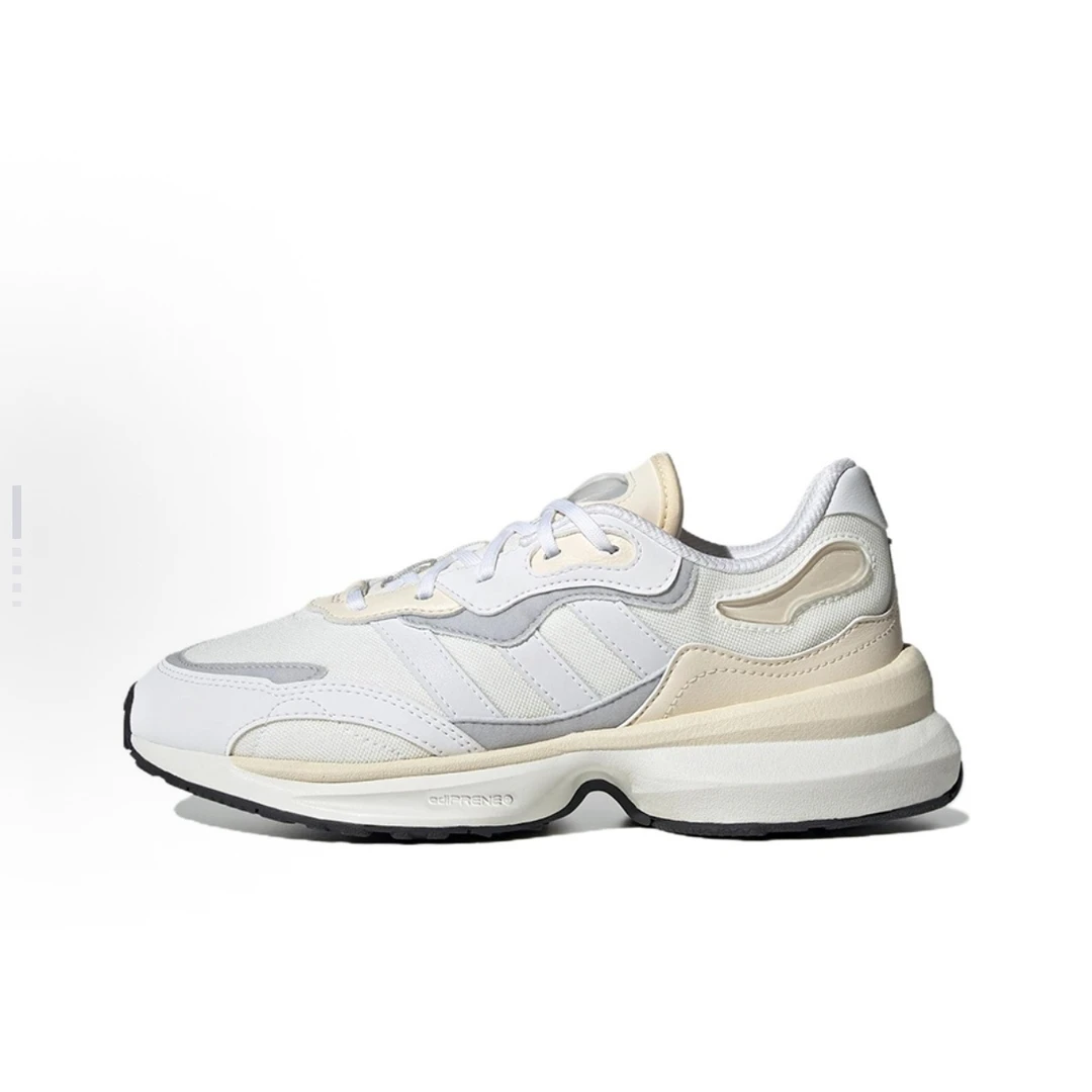 adidas originals Zentic 织物 复古时尚 耐磨女款 米白灰GW4429