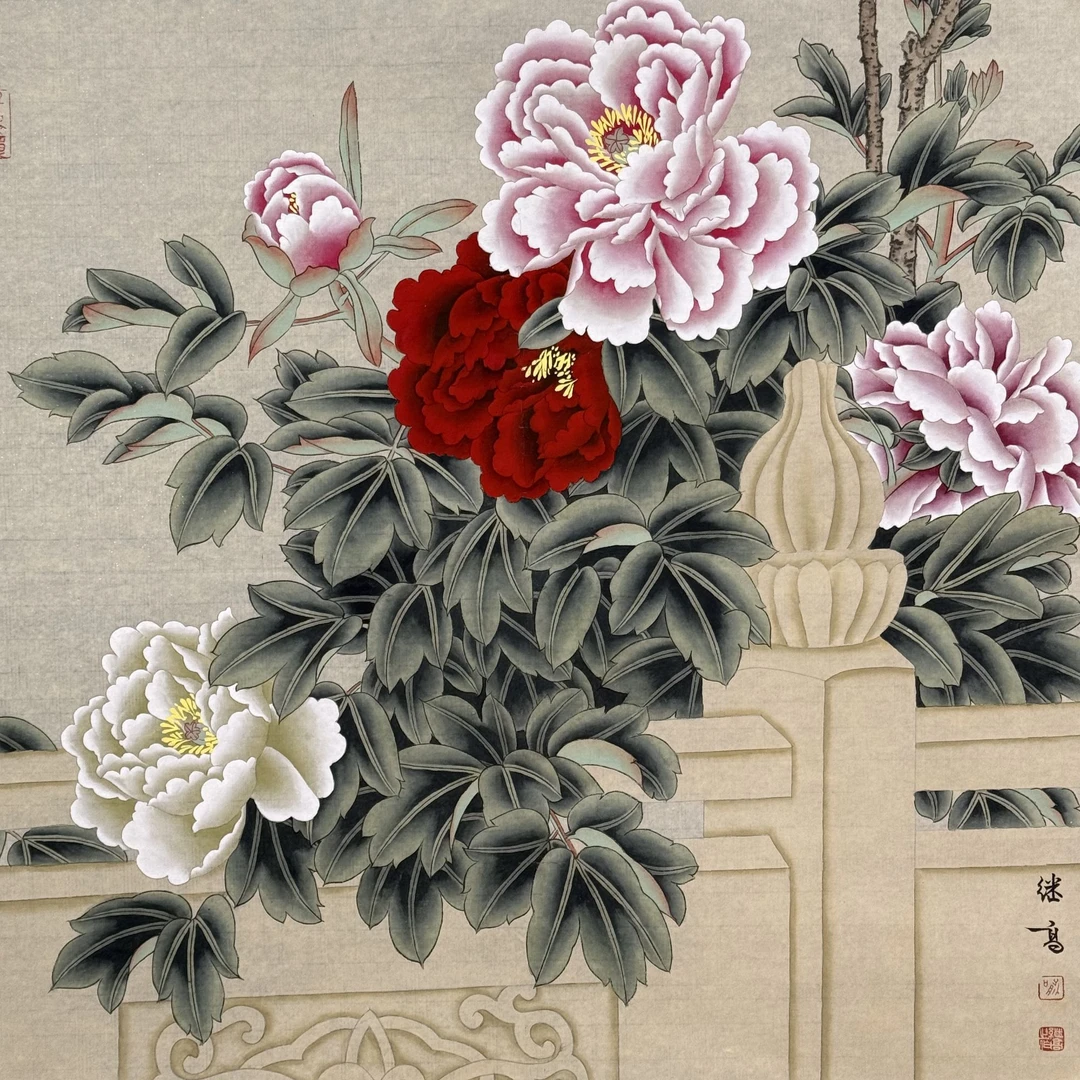 S-1810 喻继高 花鸟 68*68cm 约4平尺