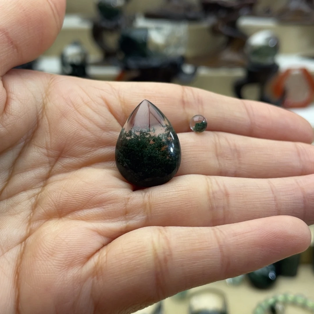 水晶颈饰未镶嵌好***✊绿幽灵吊坠定制不退换