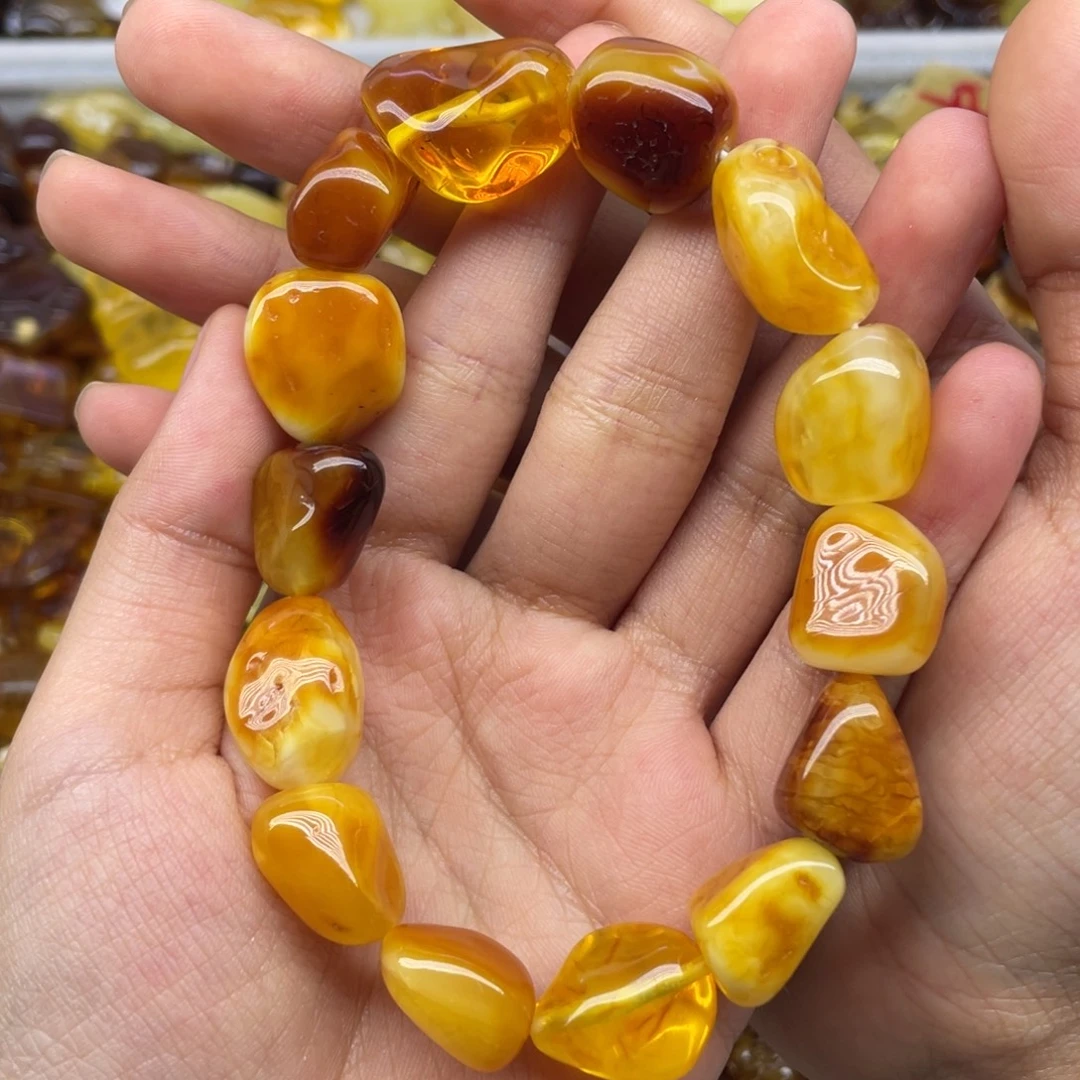 琥珀未镶嵌裸石天然琥珀蜜蜡