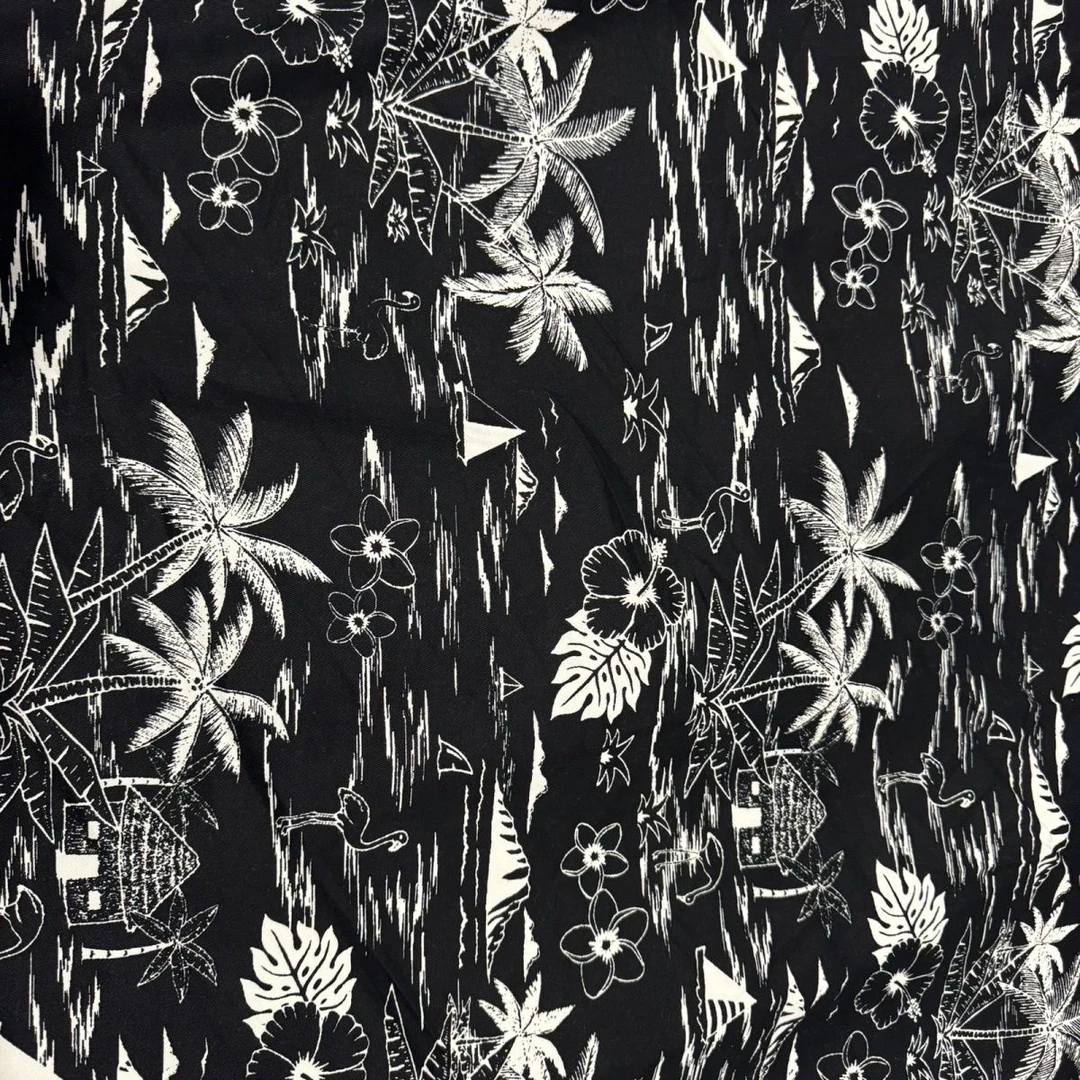 全棉沙卡牛仔春夏秋季印染印花衣服布料包包连衣裙手工DIY幅宽1.5