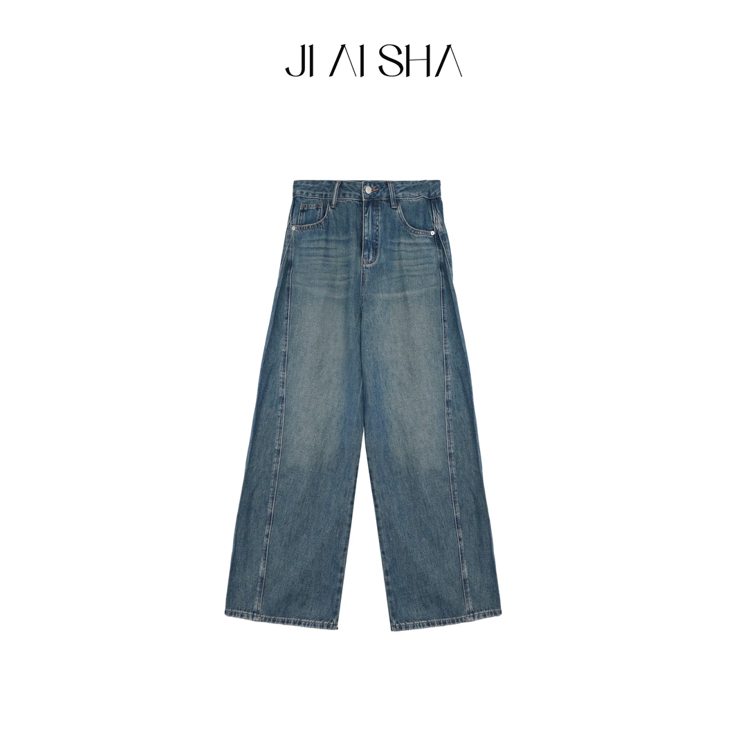 JAS 极简轻结构分割切线宽松牛仔裤 JAS-SW-W429