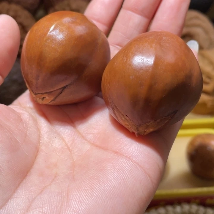 桃核把件色差橄榄核