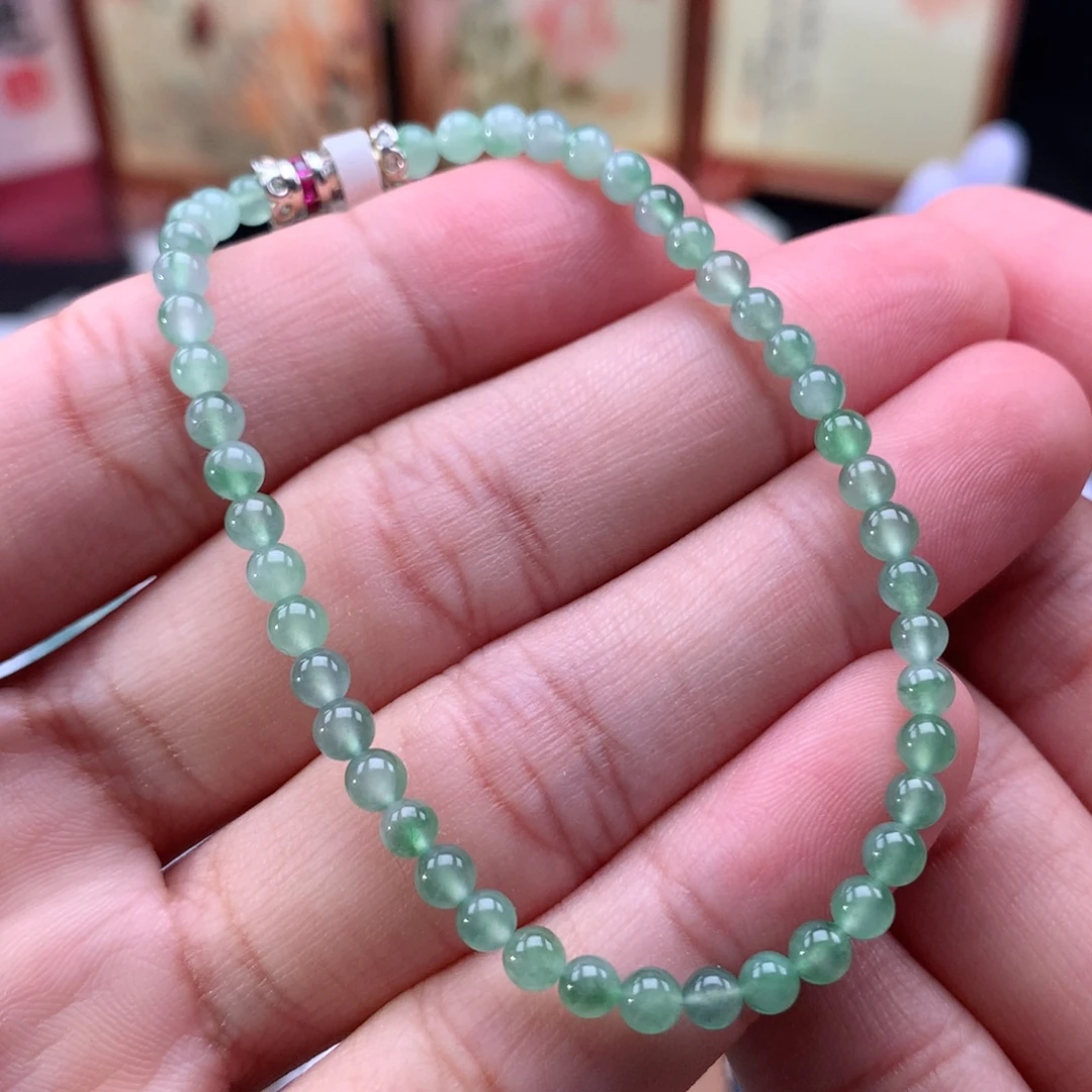 翡翠未镶嵌手链卡3+