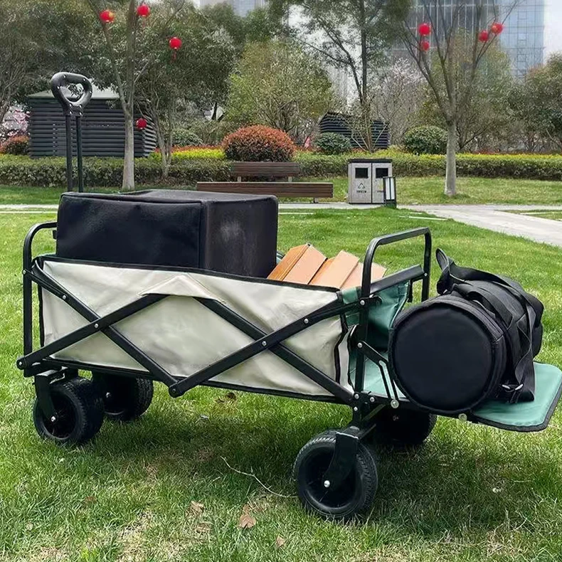 【特价】坦克轮户外多用途折叠野餐便携式郊游野营手拉杆营地车S115