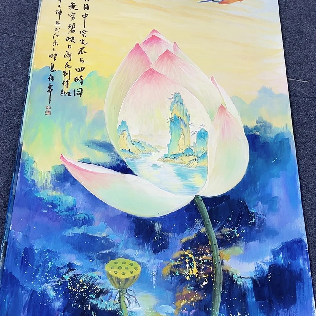 国画事事顺心如意万事如意万事