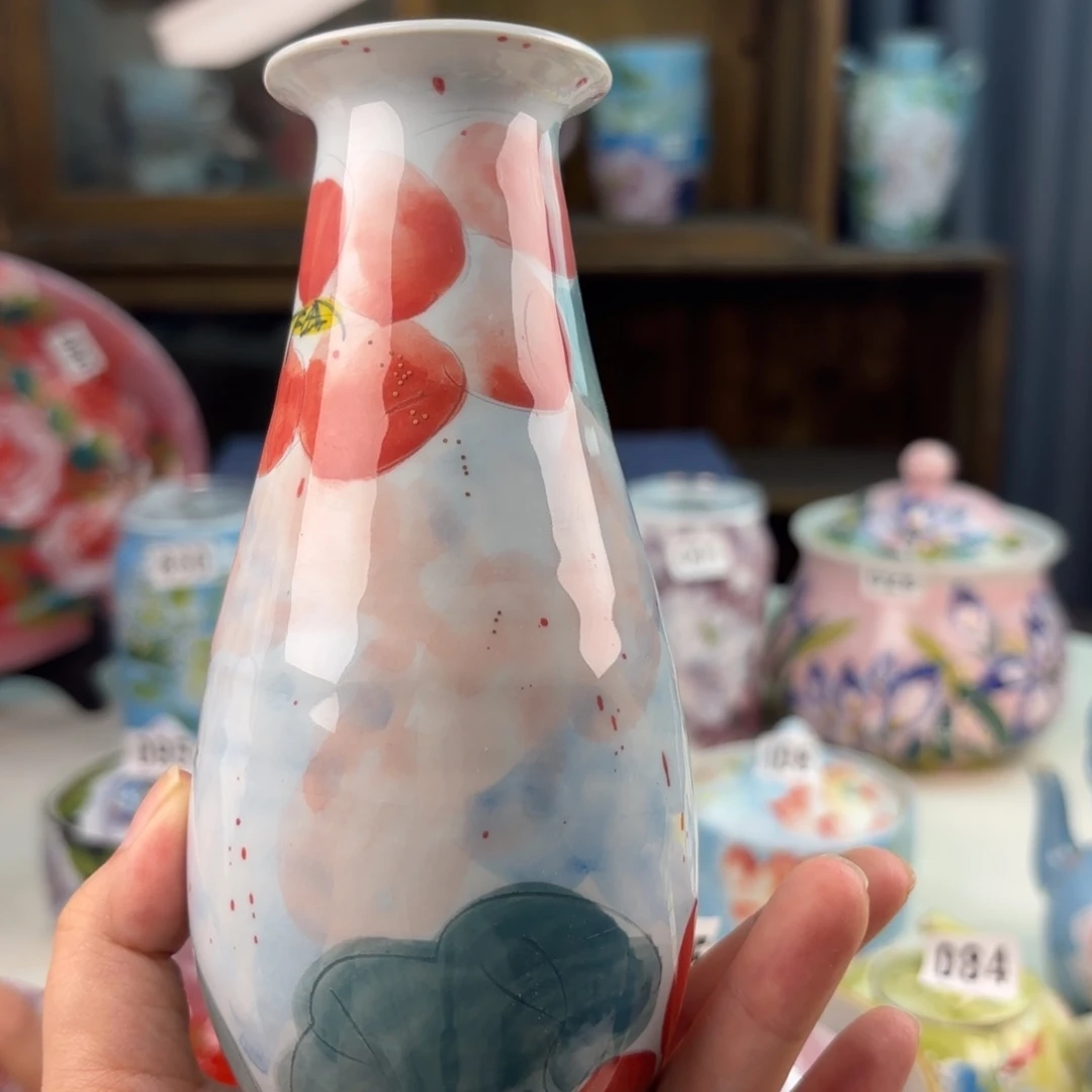 景德镇手绘高温釉下彩陶瓷茶具