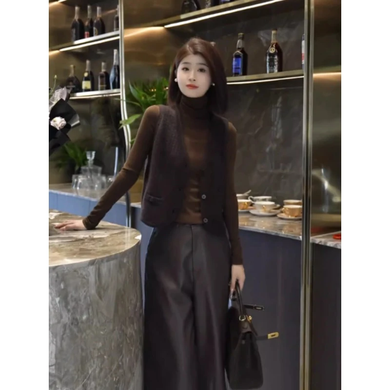 欧货高端大牌时髦舒适针织马甲2025早秋流行背心高级感内搭上衣女