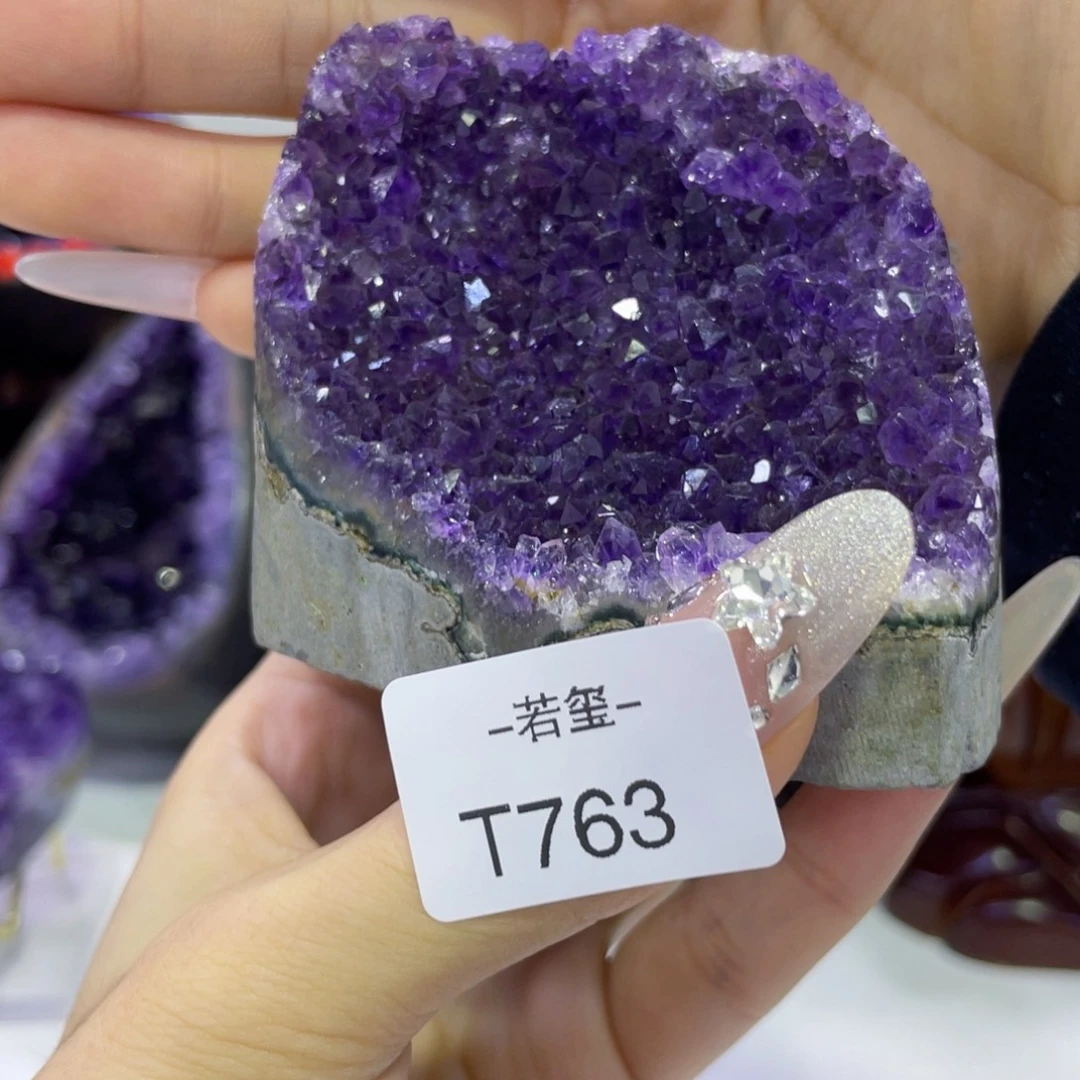 乌拉圭紫水晶摆件763