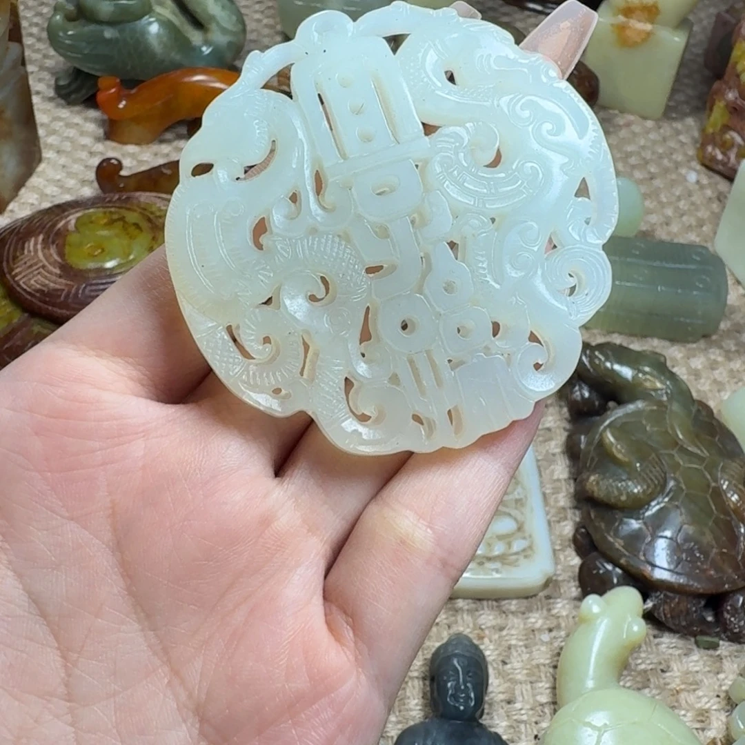 白玉菩提吊坠挂件