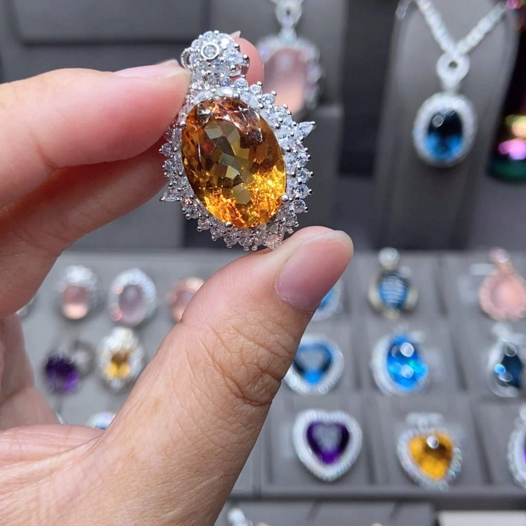 宝***头颈饰银S925镶嵌水晶1111