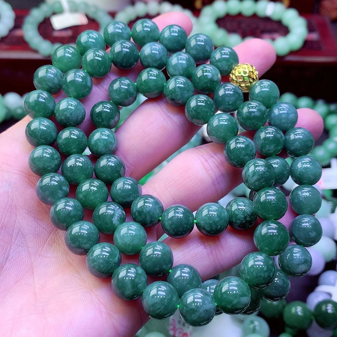 翡翠未镶嵌毛衣链