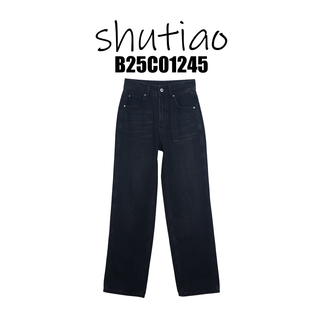 【SHUTIAO】2025夏季:新款小众设计款牛仔裤B25C01245