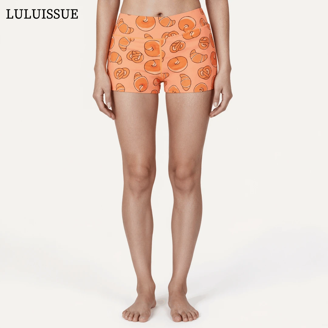 LULUISSUE｜面包包运动裤子健身服短裤高腰透气弹力多巴胺三分裤