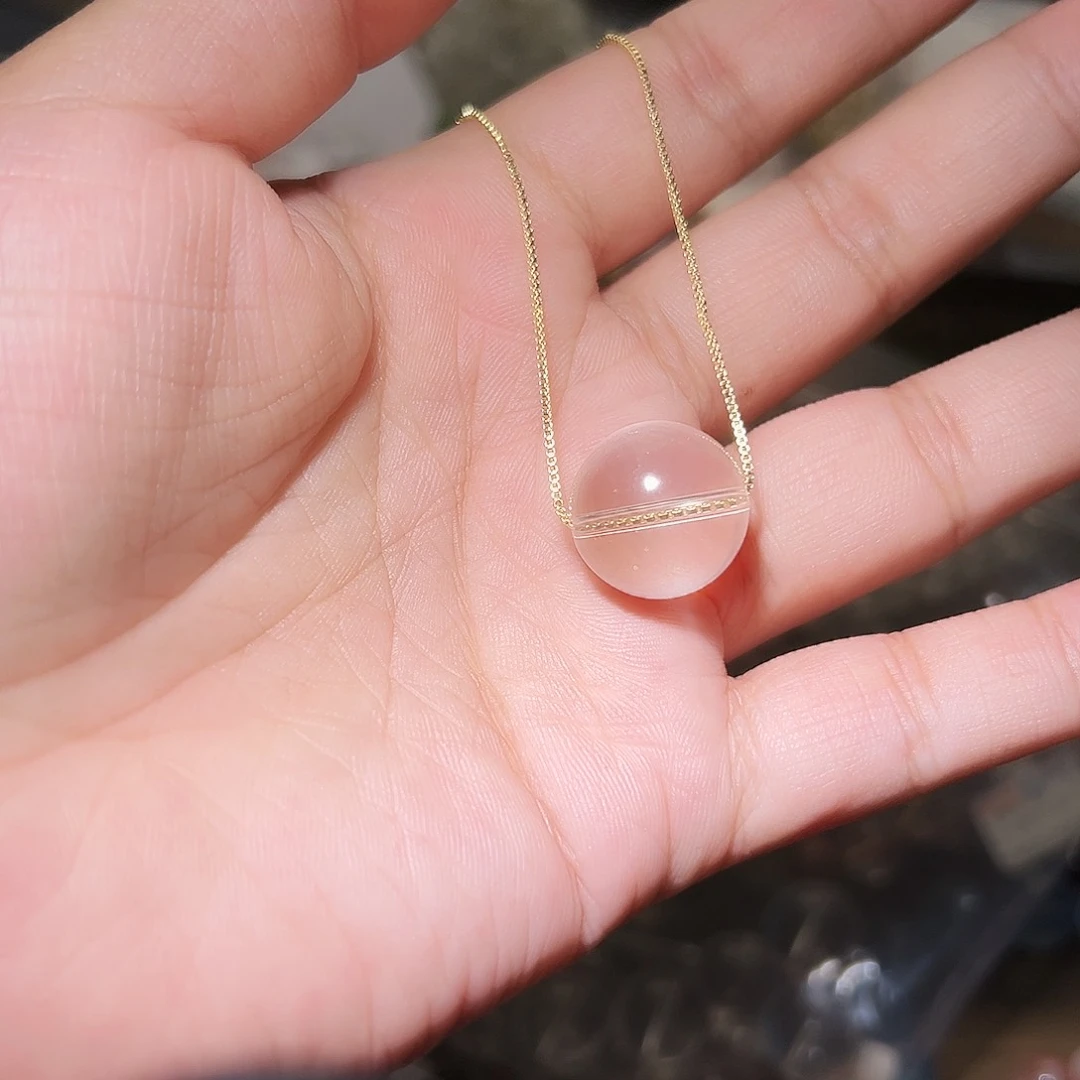 水晶手链未镶嵌白水晶全净体锁骨链