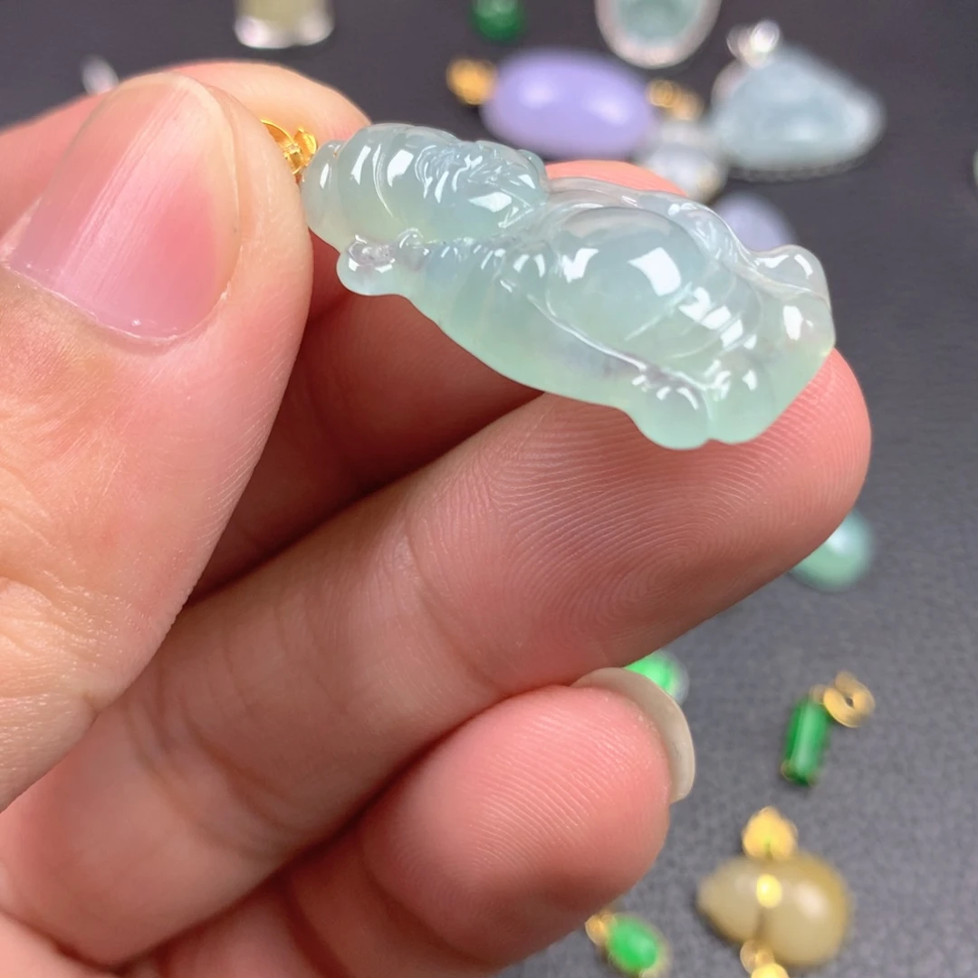 【闪购商品】翡翠18K金镶嵌颈饰翡翠