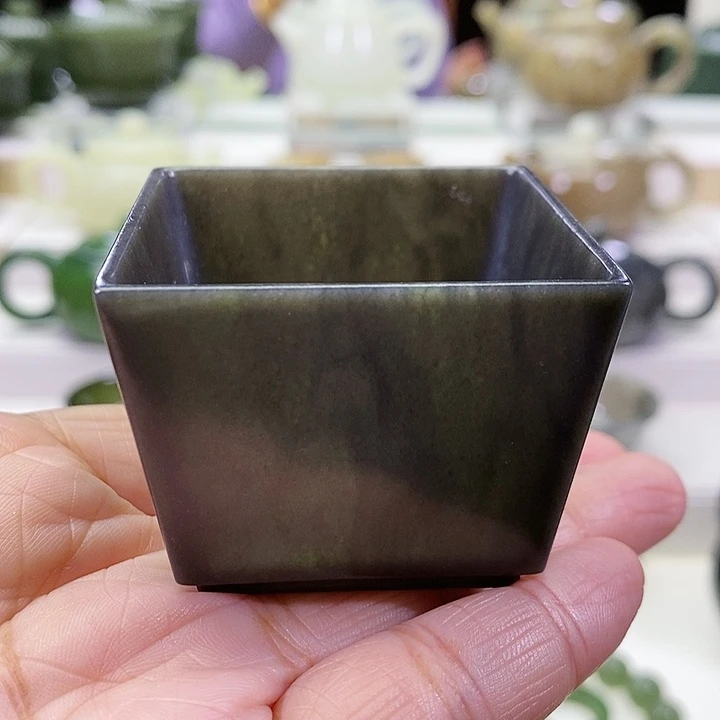 未镶嵌和田玉挂件茶杯60m l