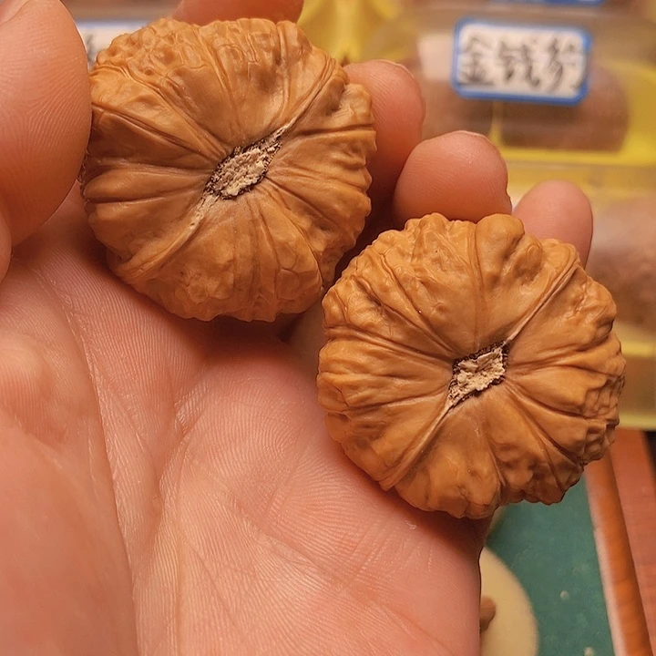 文玩核桃把件边42肚44南瓜墩