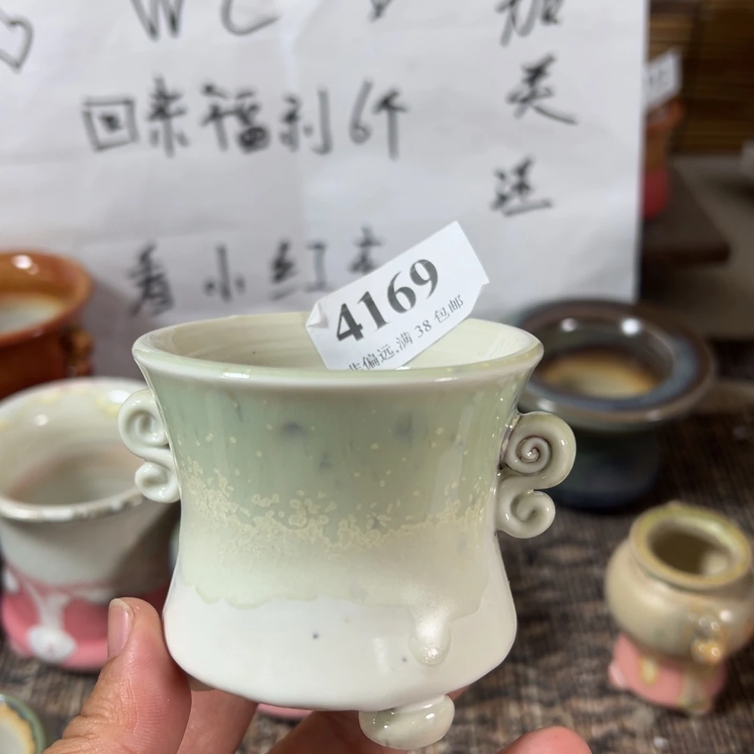 口6 手工花盆满30包邮