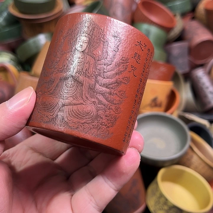 紫砂茶杯全手工紫砂主人杯