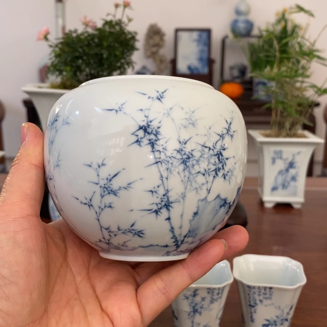 隔**叔宋墨文人雅器小水洗