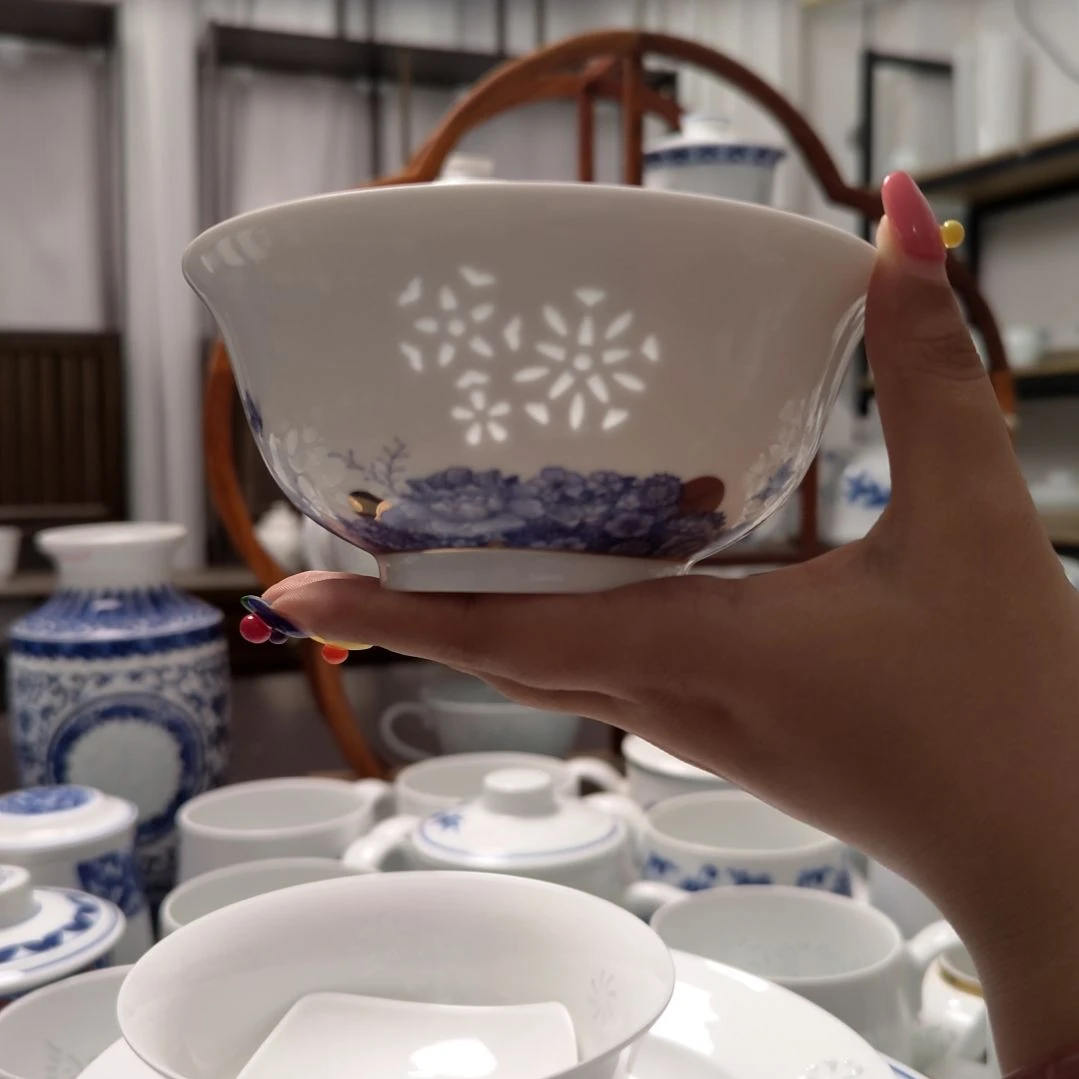 陶瓷花蔓5寸饭碗一个