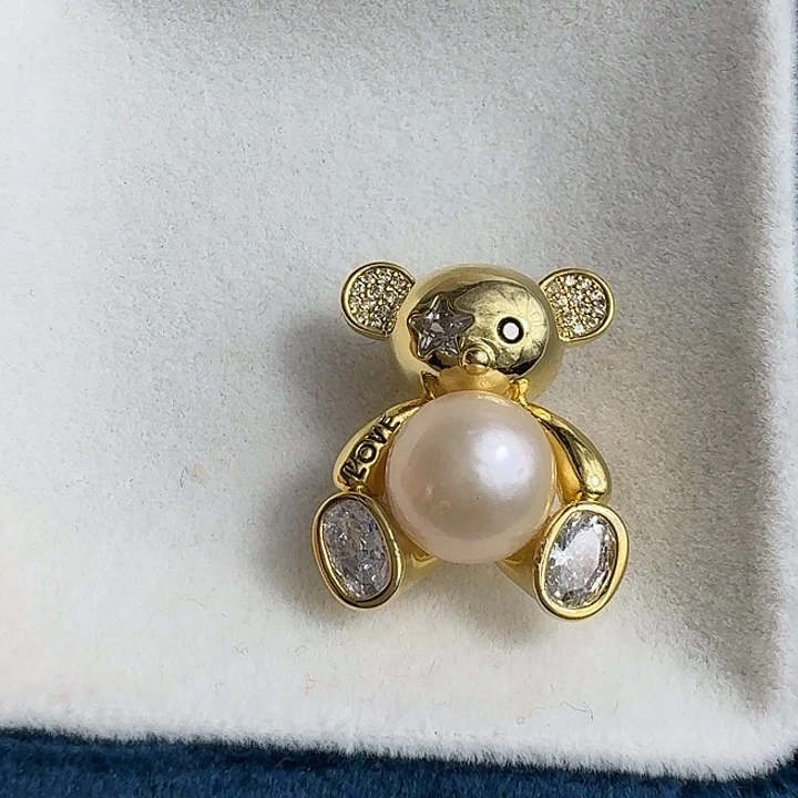 未镶嵌淡水珍珠胸饰10-11mm