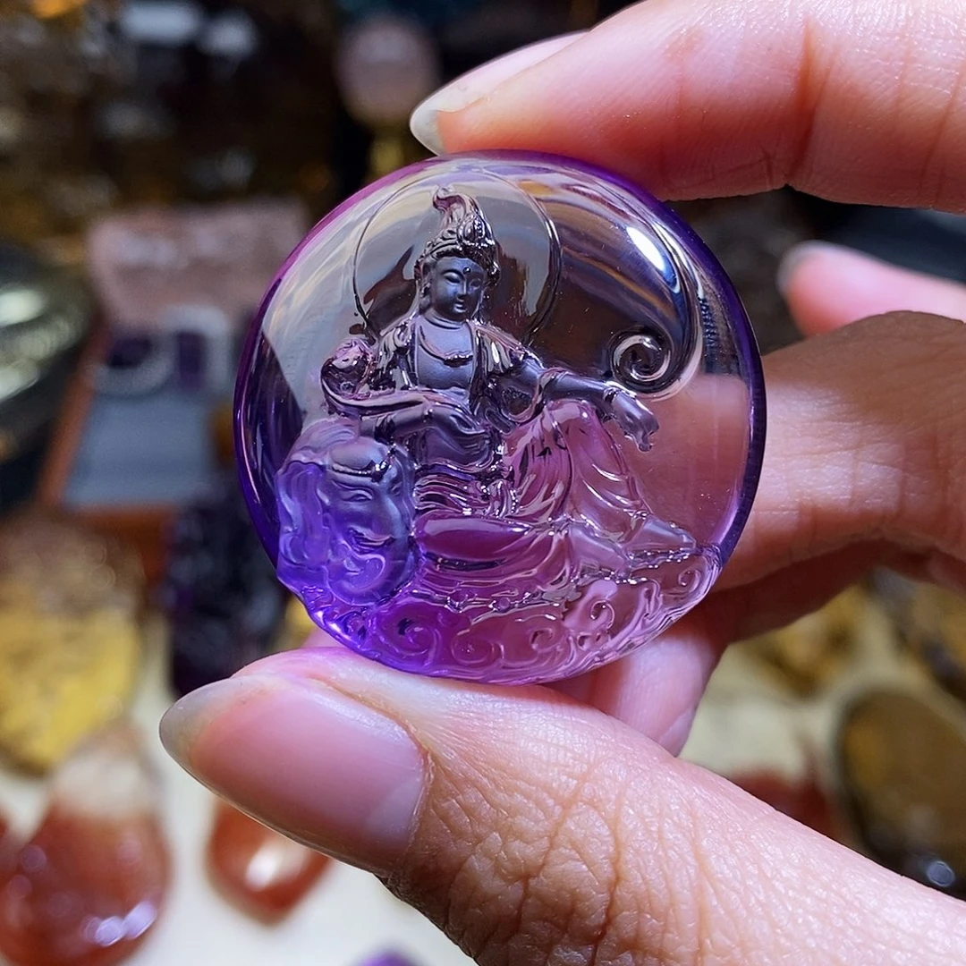 水晶吊坠未镶嵌秃**噜吊坠