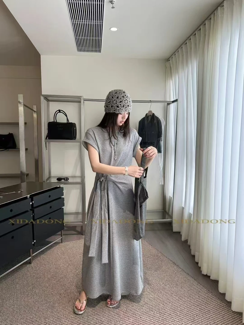 MEENI（476#）宽松慵懒感收腰显瘦连衣裙kc