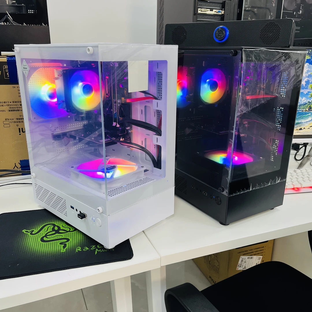 工作站99新公司海景房老板电脑发光单主机办公设计