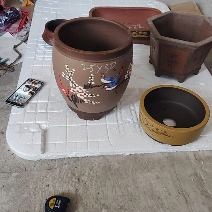 紫砂兰花君子兰盆