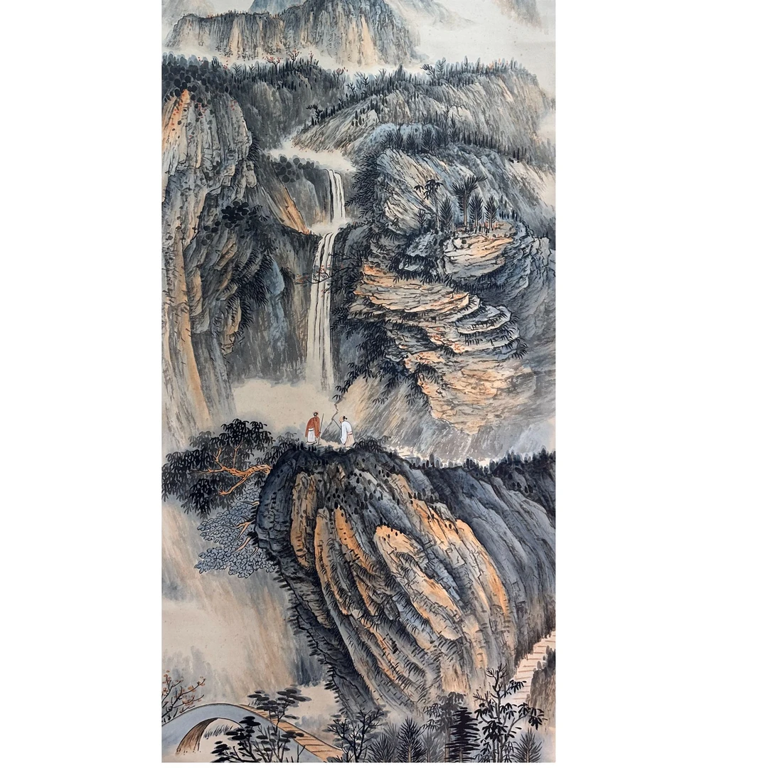 DY10718 山水 纸本 136*67