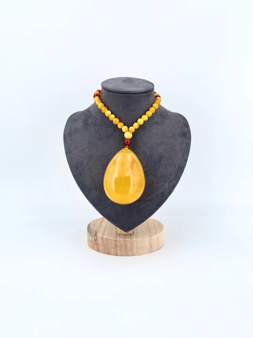 D038新蜜龙胆大水滴珠链款