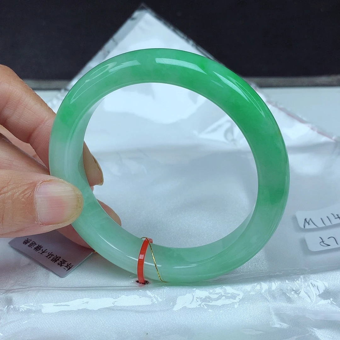 翡翠未镶嵌手镯57圈4728