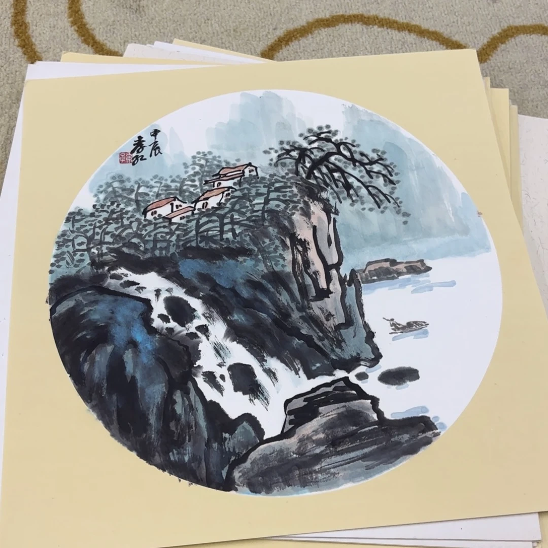 国画38-38作品卡纸童