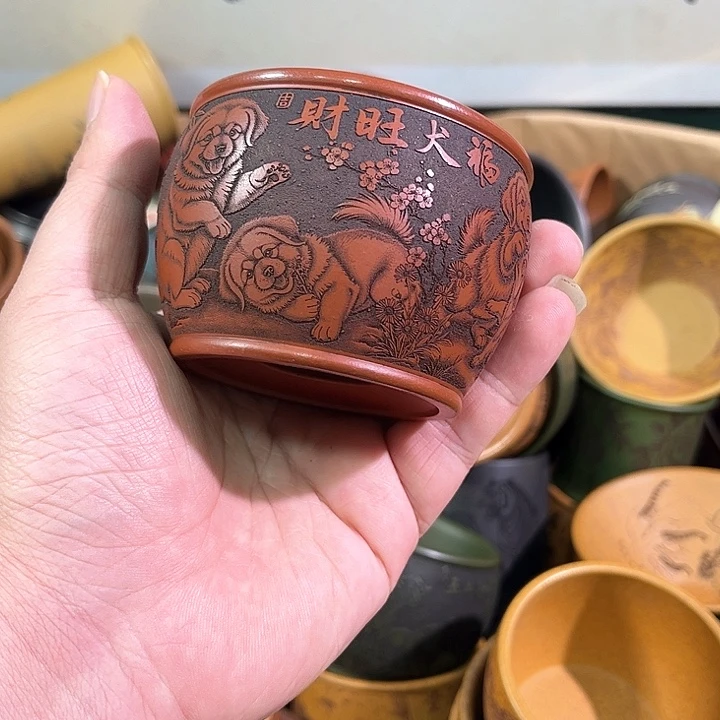 茶杯紫砂全手工紫砂主人杯