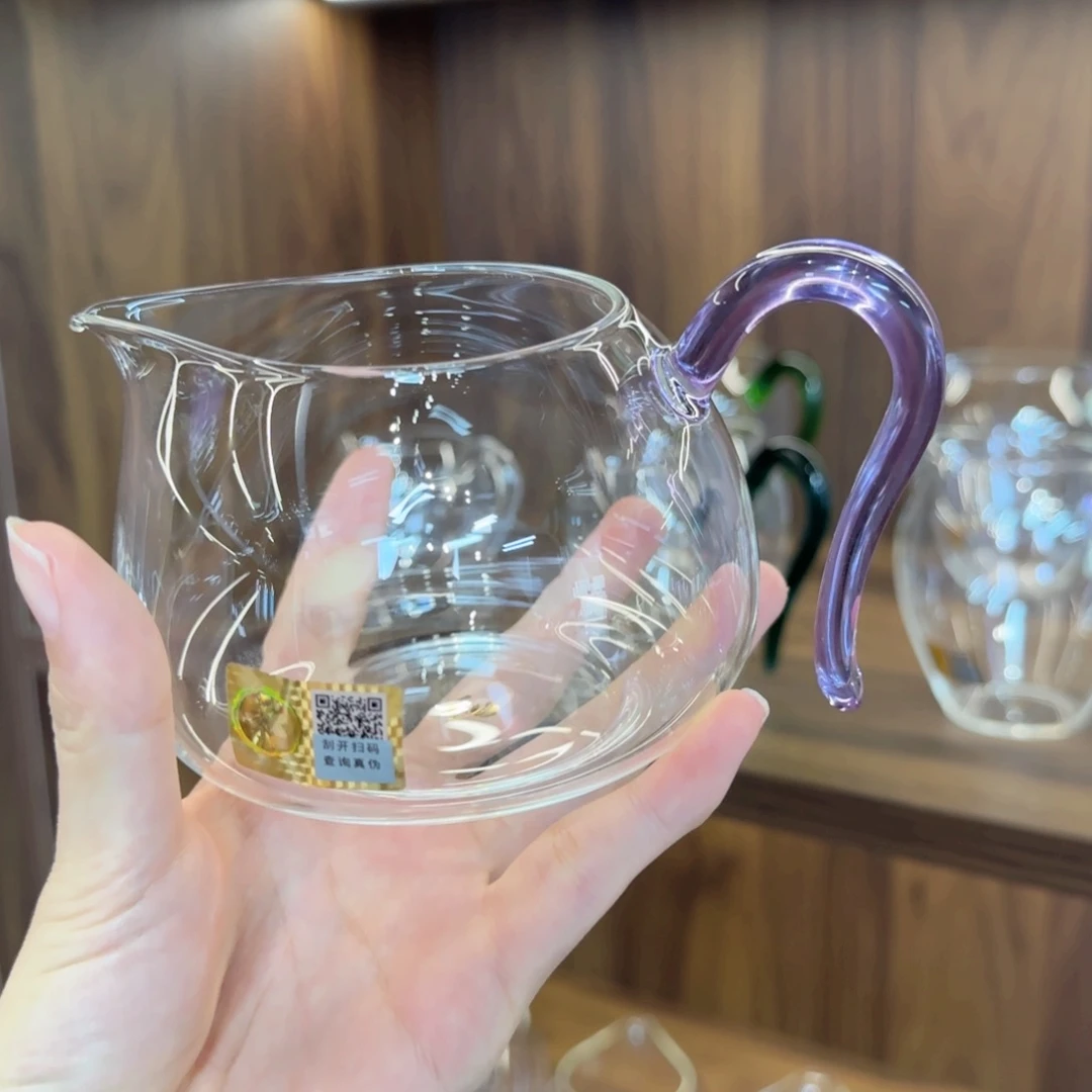 淡然浅紫色公道杯。。