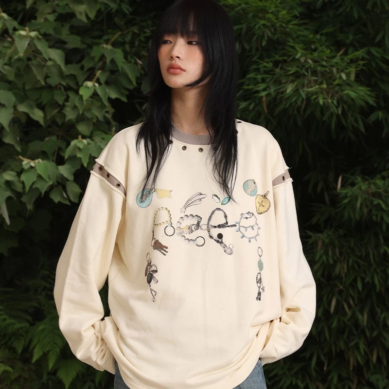 “财富五车” | eeeeArtmonster24FW珠宝LOGO印花解构金属卫衣