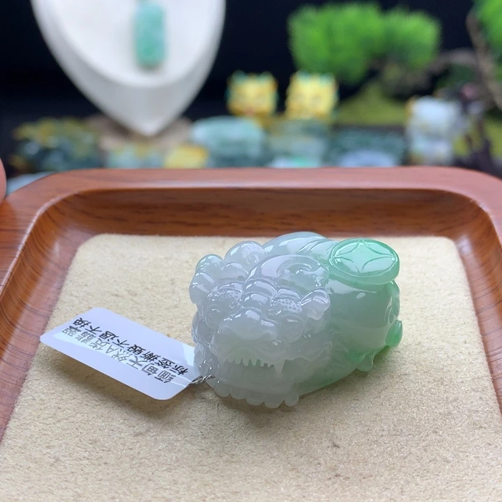 翡翠未镶嵌颈饰貔貅22