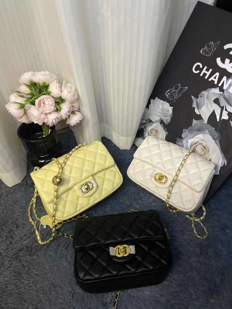 【cookis】2025新款菱格链条金球包斜挎包