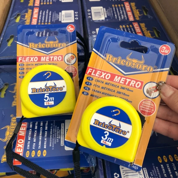 塑壳卷尺盒式长钢卷尺测绘测量力工具3m5m