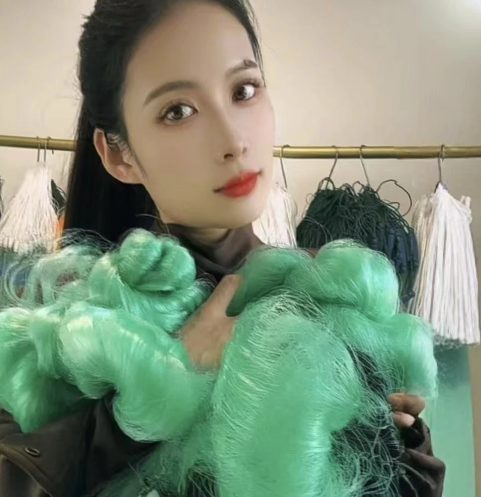 加重绳包坠不缠三层渔网粘鱼粘网挂网捕鲫鱼鲢鱼鲤鱼草鱼捕鱼鱼网