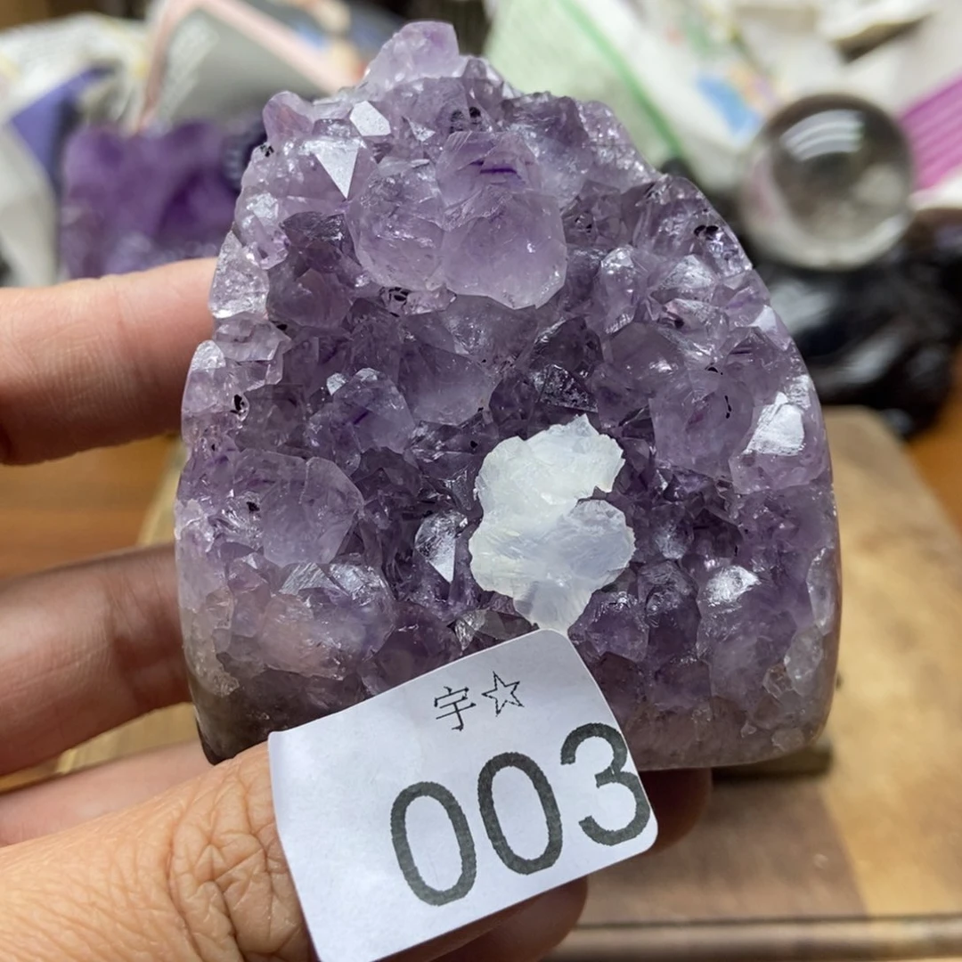 紫晶天然水晶摆件未镶嵌