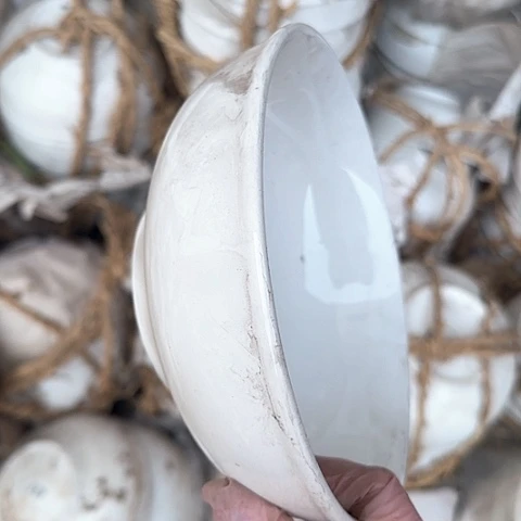 瓷片国营厂库存微瑕18厘米