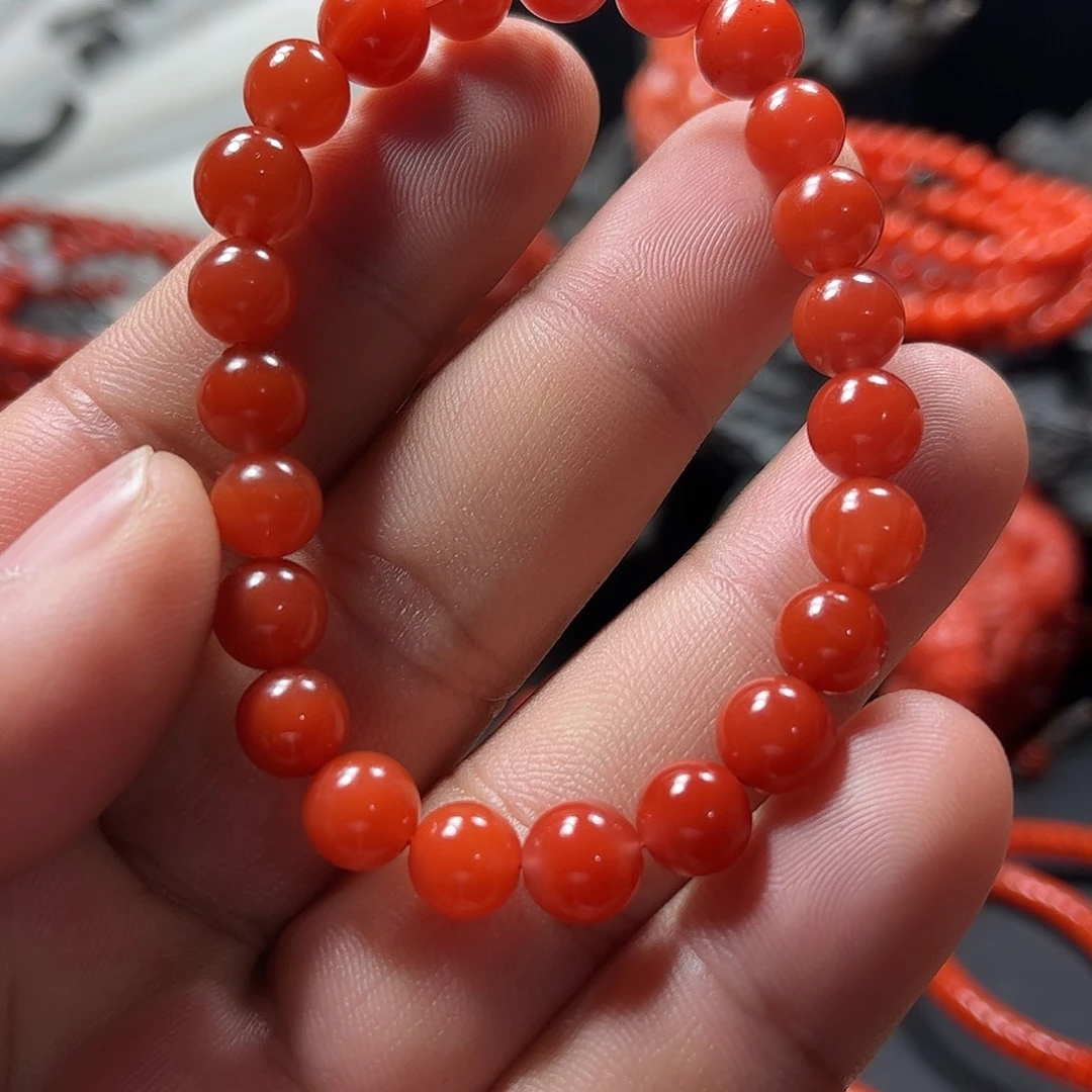 南红玛瑙未镶嵌8+单圈