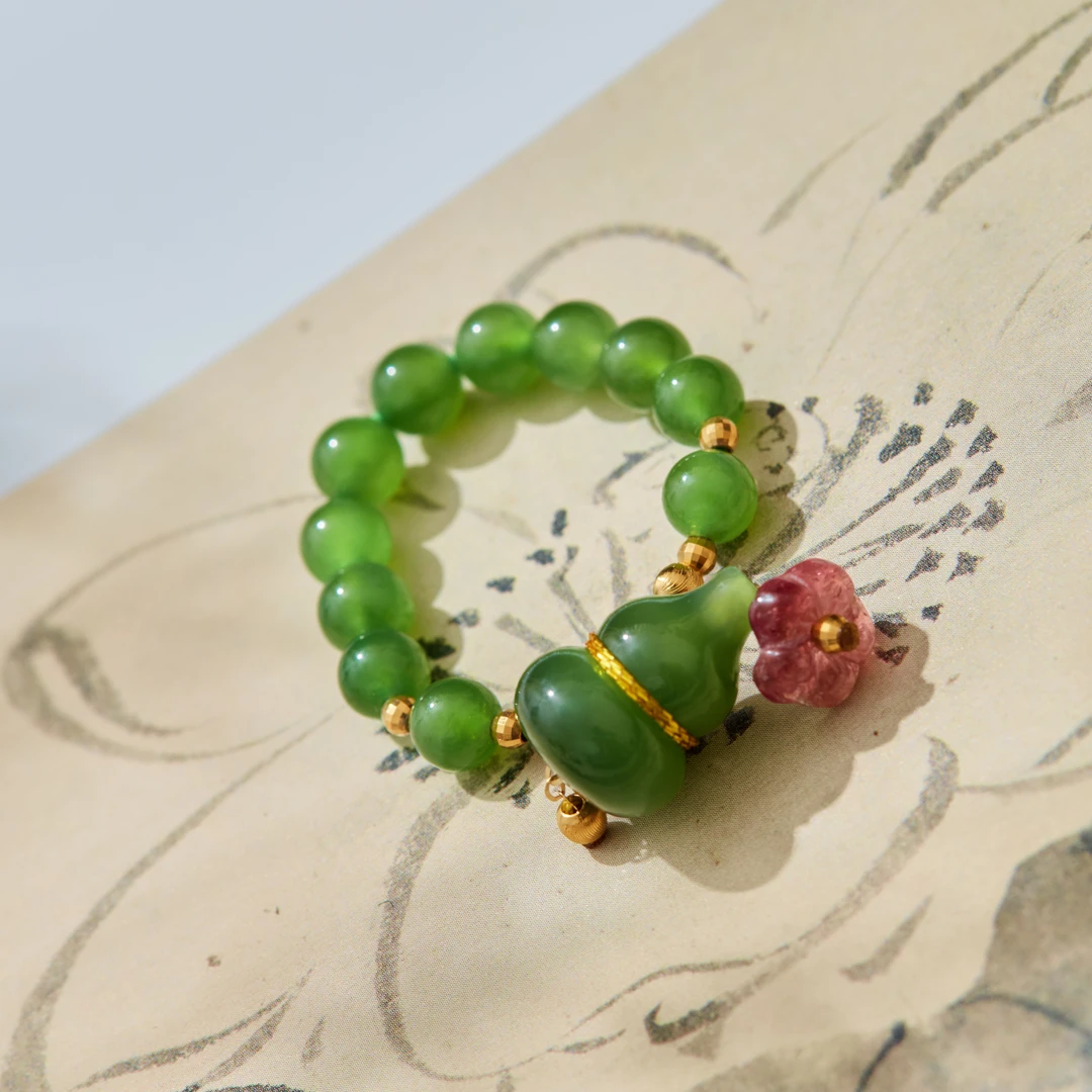 【云上雅岚】绿稚丨18K葫芦戒指多样性发一#XYGD082010-A