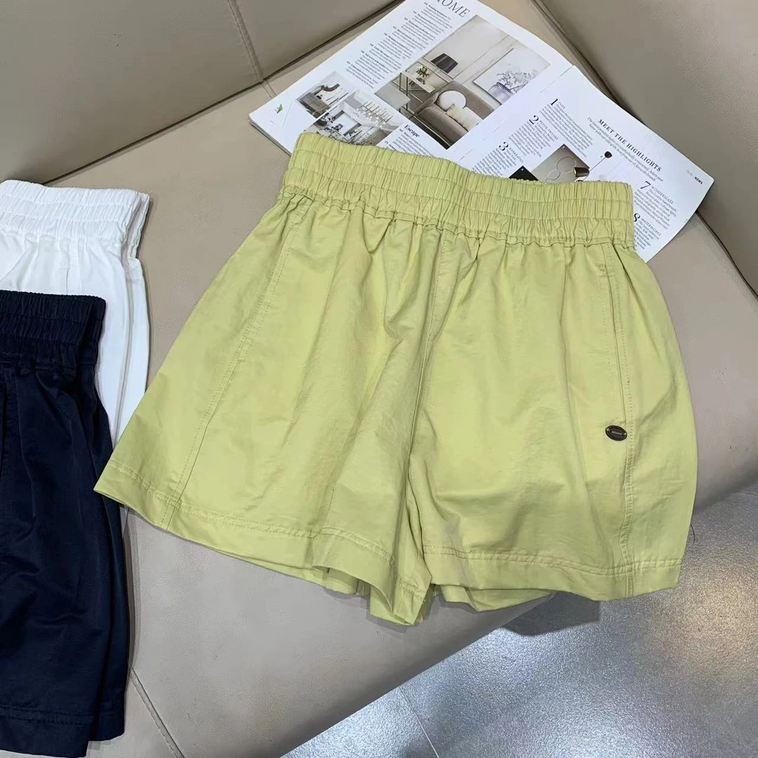 Manmi 简约百搭松紧腰A字短裤 1698（K6）