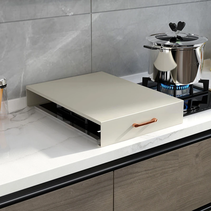 厨房燃气灶盖板罩置物架煤气灶遮挡板加高台面放锅备菜电磁炉支架